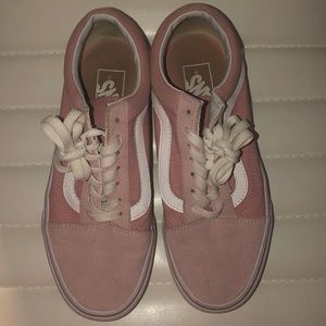pink old skools vans! look new, size 7.5